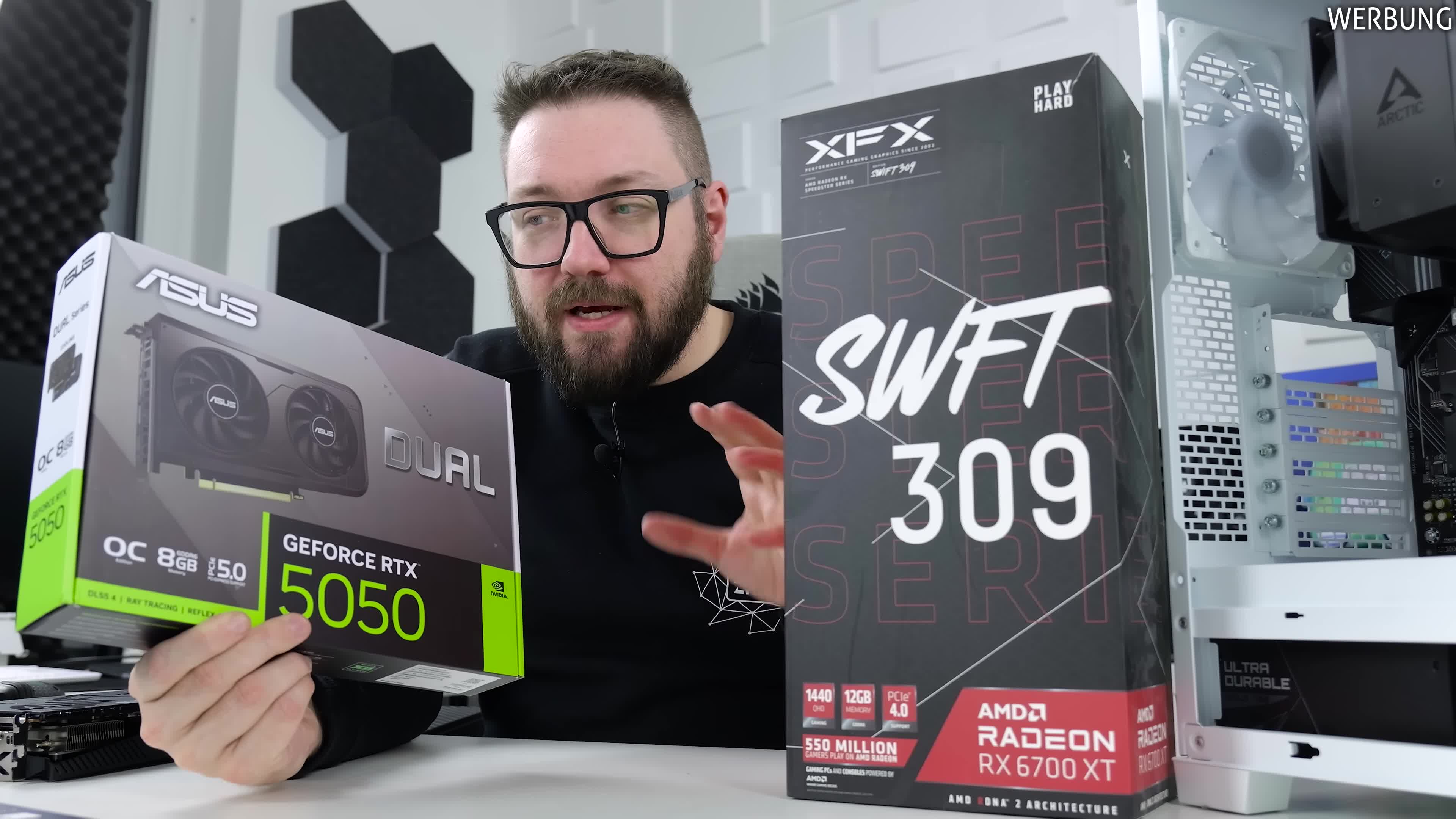 Test, Amd, Grafikkarte, Raytracing, Zenchillis Hardware Reviews, Zenchilli, DLSS, Preis Leistung, FSR, Frame Generation, Nvidia RTX 5050, 1440p Gaming, Full HD Gaming, AMD Radeon RX 6700 XT, Grafikkarten Vergleich, Gebrauchtmarkt Grafikkarten, VRAM 12 GB, Rasterleistung, FPS pro Euro, Garantie beim Grafikkartenkauf