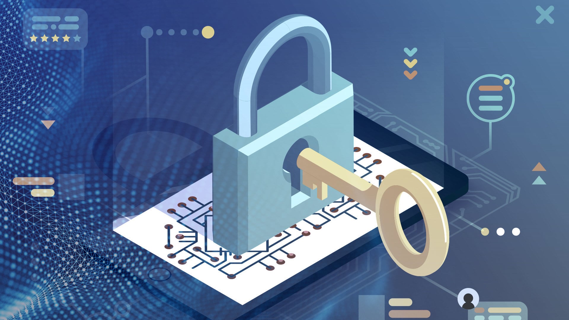 Sicherheit, Datenschutz, Security, Privatsphäre, Verschlüsselung, Kryptographie, Schlüssel, schloss, Ende-zu-Ende-Verschlüsselung, Zugang, Absicherung, Schaltkreis, Verschlüsselungssoftware, Kryptografie, Zugangsschutz, Datenschutzmodell