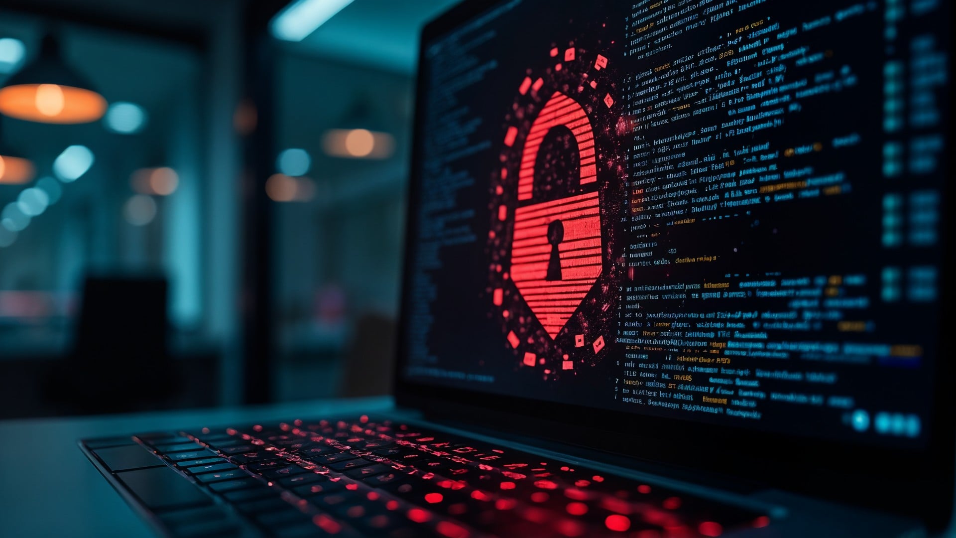 Datenschutz, Hacker, Hack, Technologie, Kriminalität, Verschlüsselung, Datendiebstahl, Hacking, Ransomware, Digitalisierung, Cybersicherheit, IT-Sicherheit, Datenleck, Netzwerksicherheit, Firewall, Binärcode, Digitale Sicherheit, Informationssicherheit, Cyberbedrohung