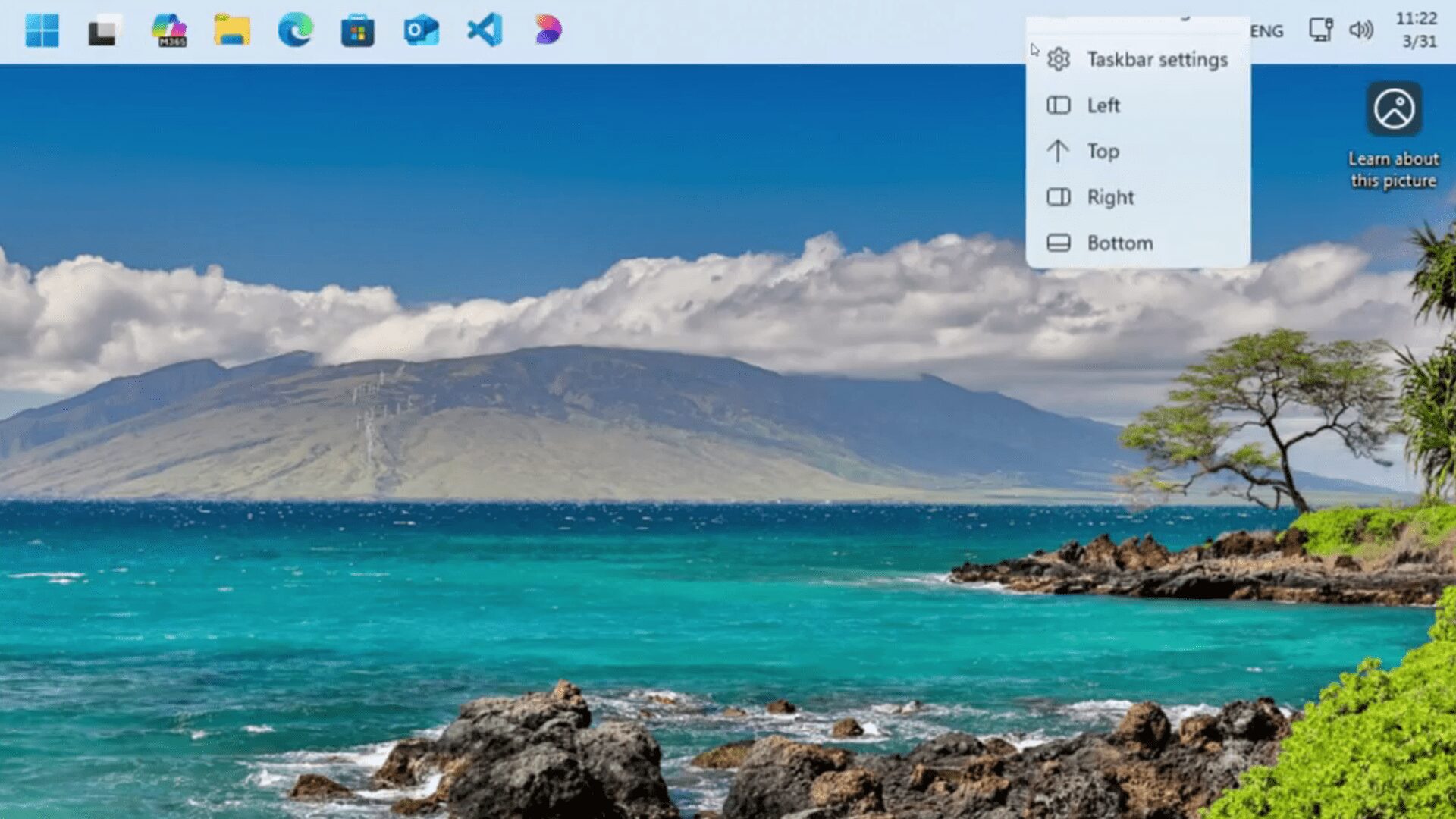 Windows 11, Taskleiste, Taskbar, Position, Startleiste