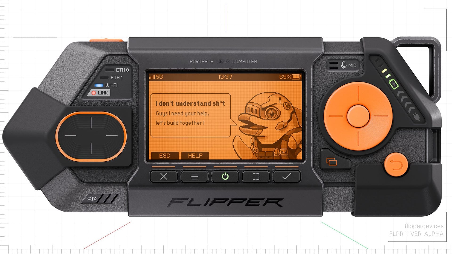 Hacker, mini-pc, Hacker-Tool, Flipper One, Flipper Devices, Netzwerk-Tool