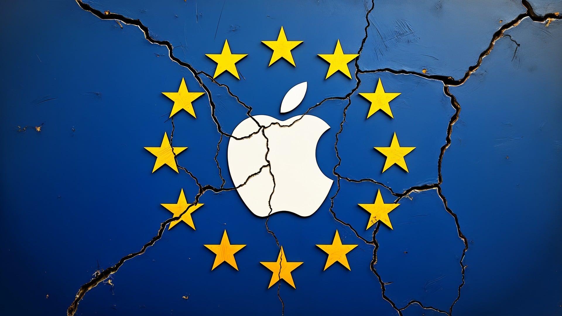 Apple, Logo, Datenschutz, Eu, Europa, Verbraucherschutz, Europäische Union, Flagge, Wettbewerbsrecht, Apple Logo, Digital Markets Act, Technologieunternehmen, EU-Flagge, Digital Services Act, Europaflagge, Marktmacht, Tech-Giganten, Technologiepolitik, Technologieregulierung, Digitalwirtschaft, Digitaler Binnenmarkt