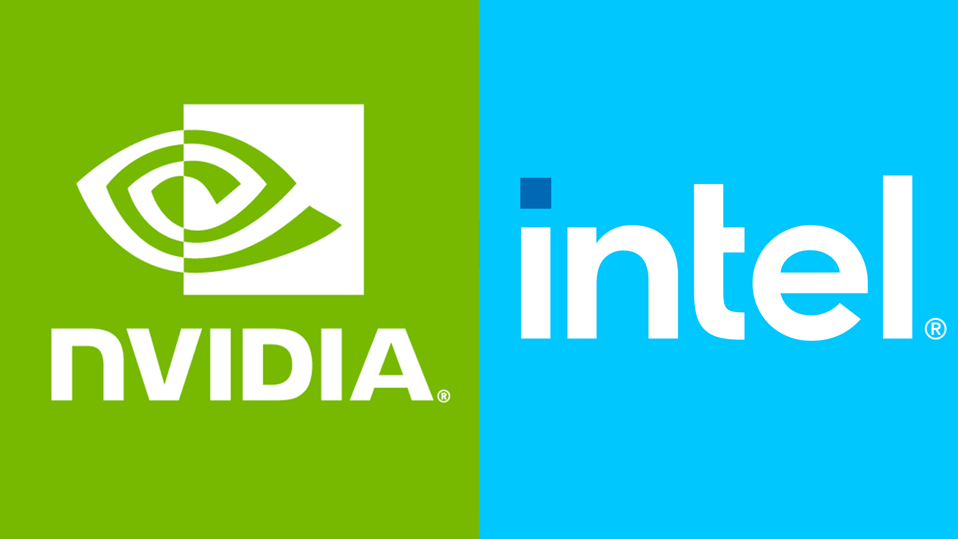 Logo, Intel, Nvidia