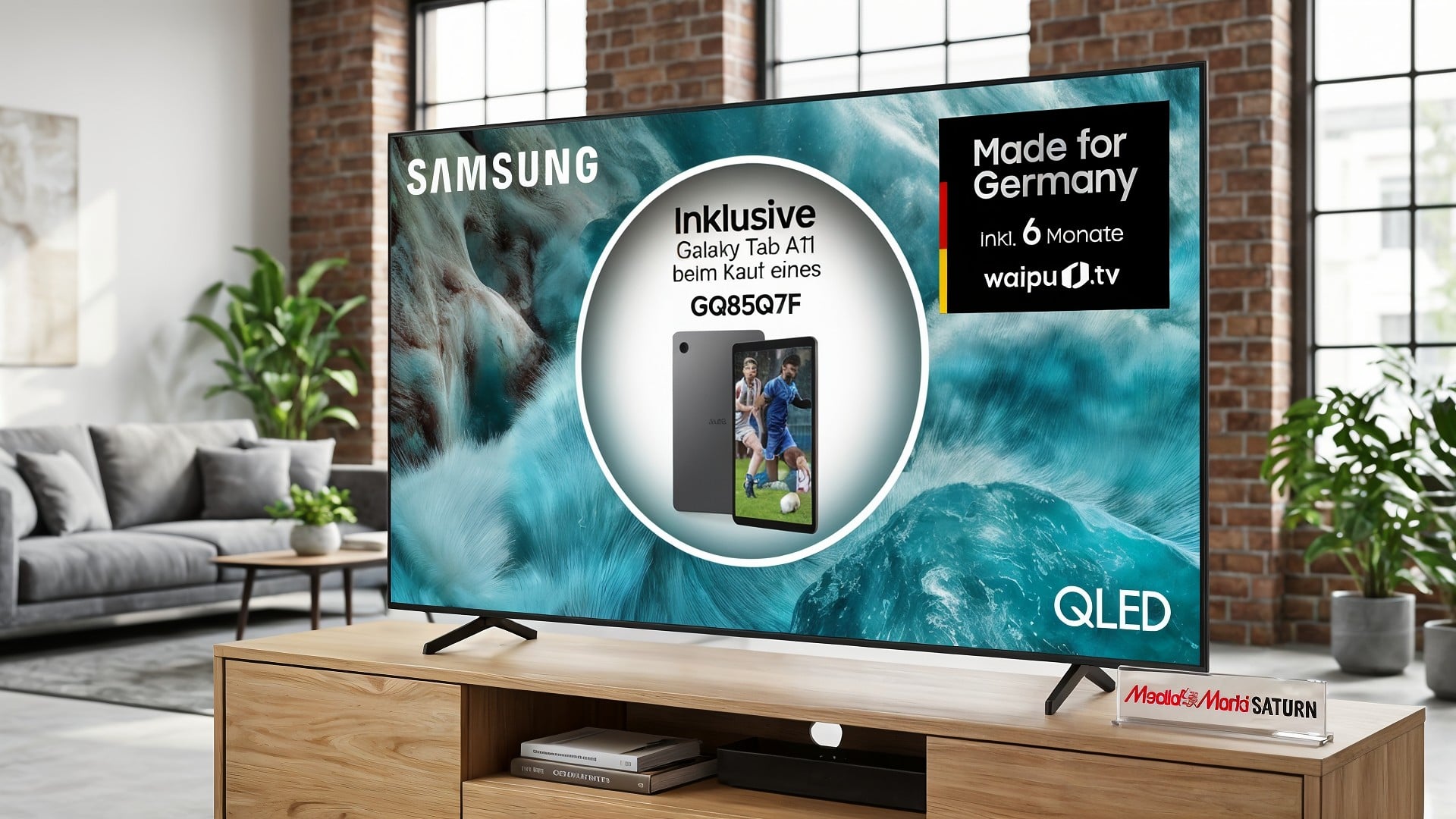 Samsung, Tv, Fernseher, TV-Gerät, Smart-TV, Smart TV, QLED, SmartTV, Samsung GQ 85 Q7F