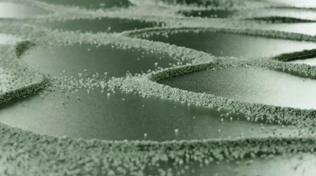 Illustration of green sandy pattern