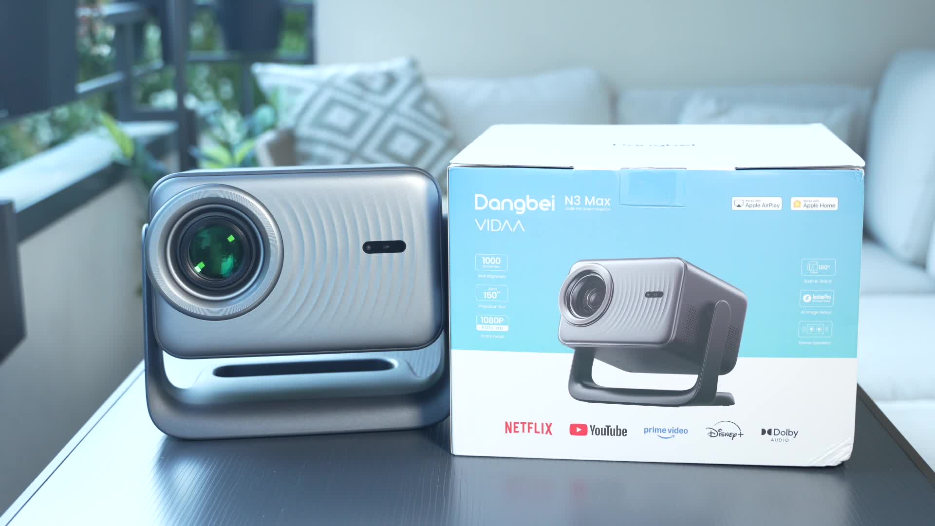 Netflix, Test, Timm Mohn, Full Hd, Beamer, Stromverbrauch, Projektor, Hdmi, Autofokus, Bluetooth 5.0, Dolby Audio, Keystone-Korrektur, Wi-Fi 5, Dangbei N3 Max, LED-Beamer, Gimbal-Beamer, 4K-Wiedergabe, Vidaa OS