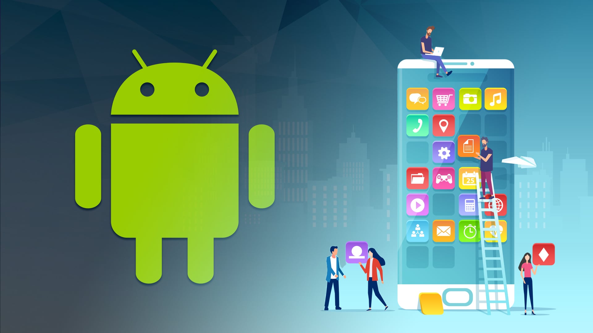 Smartphone, Android, Apps, Handy, Google Android, Google Play Store, Bugdroid, Android Figur, Android Männchen, Android Logo, mobiles Betriebssystem, Android Apps, Android App, Android App Store