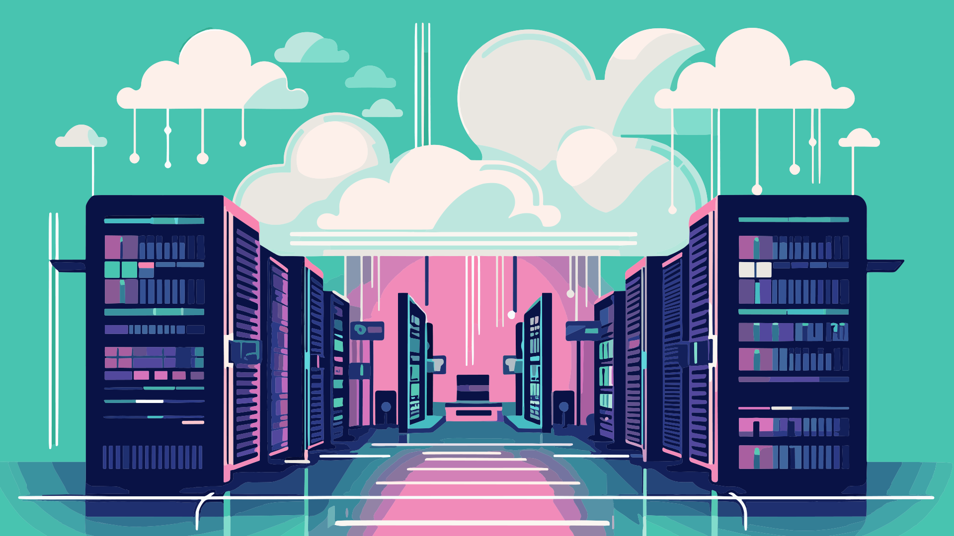 Internet, Netzwerk, Cloud, Server, Datenzentrum, Traffic, Rechenzentrum, Backbone, Datenverkehr