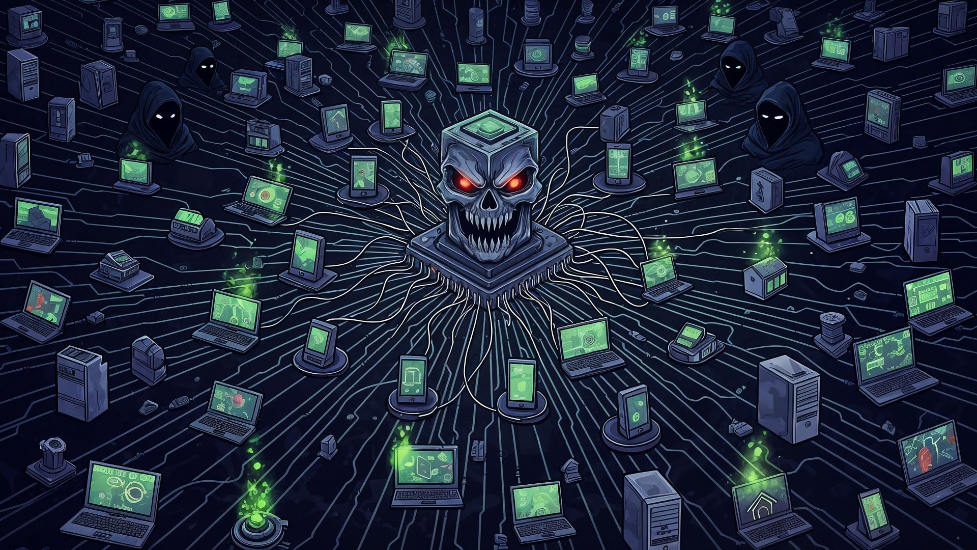 Sicherheitslücke, Security, Trojaner, Virus, Schadsoftware, Cybersecurity, Botnetz, Botnet
