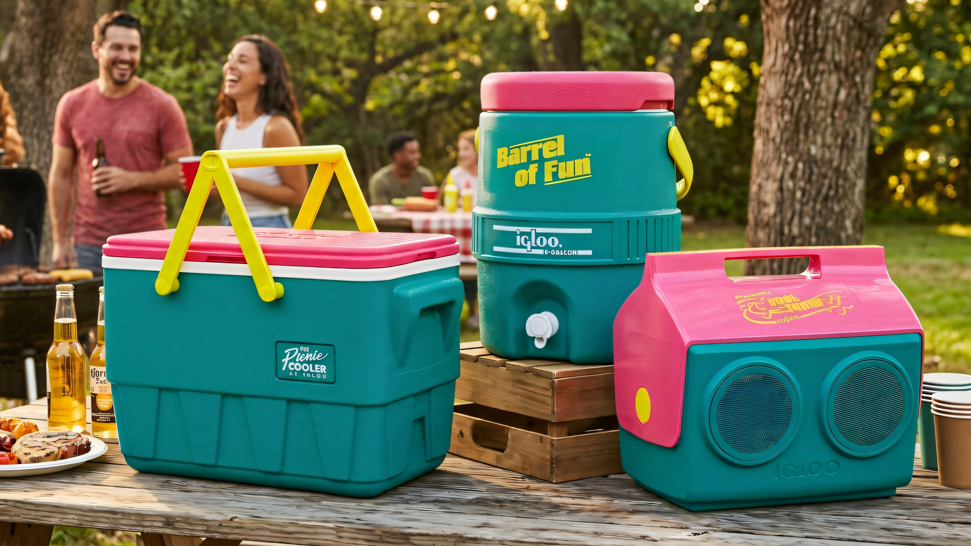 Kühlung, Cooler, Kühlbox, Fass, Kühltruhe, Igloo, Playmate Kooltunes, Barrel of Fun